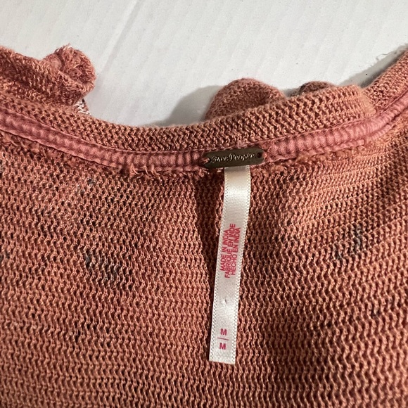 Free People Pink Paisley Top - Picture 6 of 9